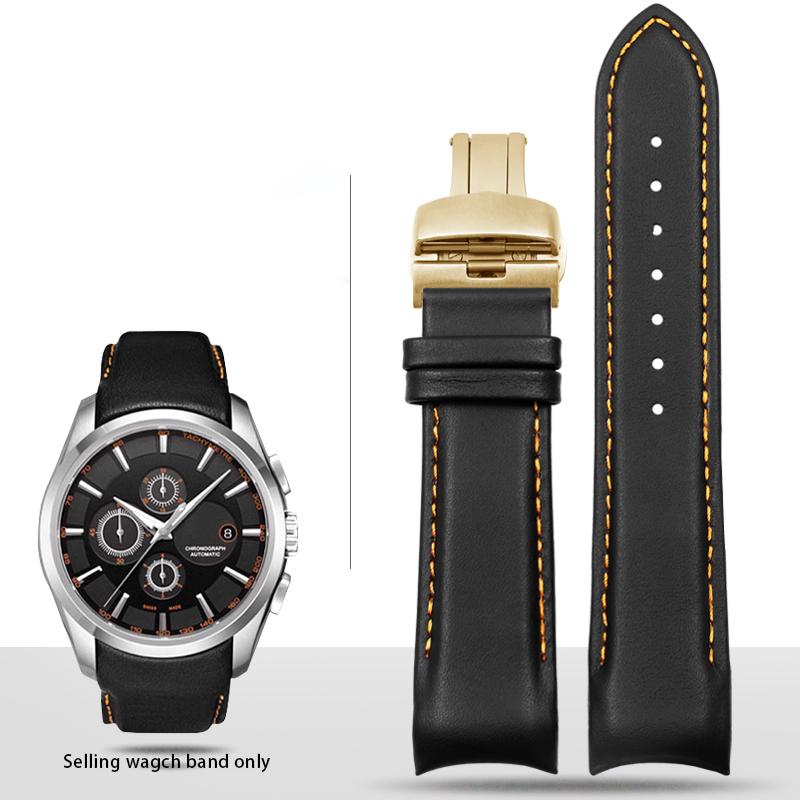 22 мм 23 мм 24 мм Изогнутый Кожаный Ремешок для Часов Для Tissot Часовой Ремень 1853 COUTURIER T035627A T035407A T035439 Мужской Ремешок