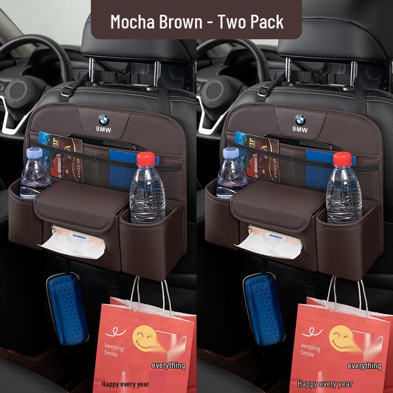 BMW Car Seat Back Organizer with Cup Holder for 3, 5, 1, 6, 7 Series & X1, X3, X4, X5, X6