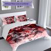 3pcs Genshin Impact characters pattern bedding set duvet cover set includes duvet cover &pillowcases, perfect all season bedroom decoration & gift