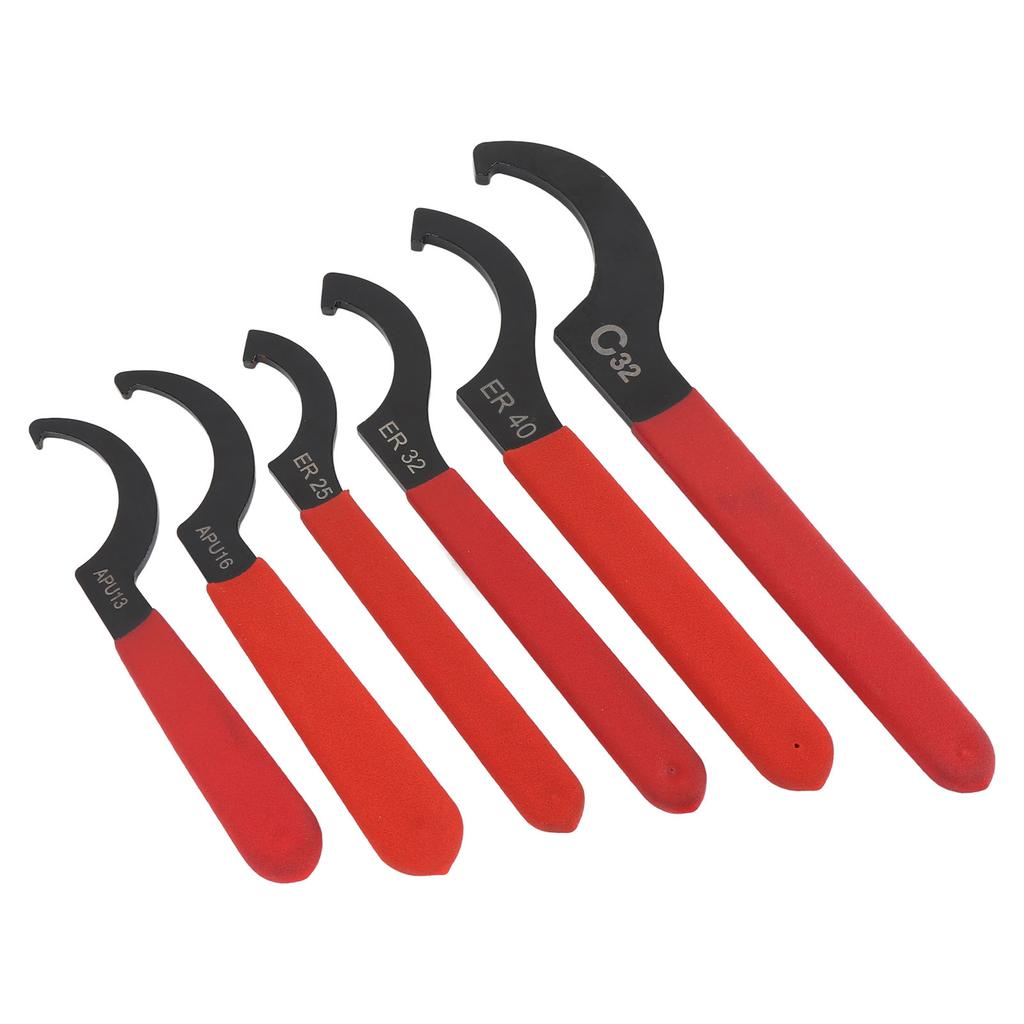 Набор универсальных гаечных ключей 6 шт. APU13 16 ER25 32 40 C32 Сталь Регулируемый амортизационный крюк