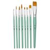 8 Brushes - Round - Flat - Fluid Acrylic - Short Handle - Synthetic Fibers - Pébéo