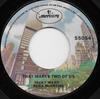 7-дюймовая пластинка JACKY WARD REBA MCENTIRE That Makes Two Of Us 55054 MERCURY 1979 США Кантри/Фолк Б/у