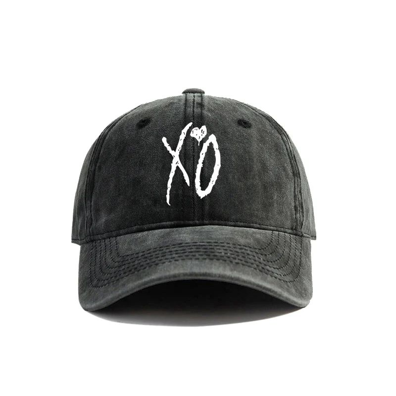 2025 XO The Weeknd Бейсболка Потертые Кепки Кепка Унисекс Ретро Для улицы Летняя Регулируемая Кепка Папы Мода