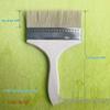 Brown Long Bristle Paint Brush Set - Sizes 1" To 8" for Dusting & Painting