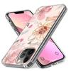 Для iPhone 13 Promax Противоударный IMD Цветочный узор 3D Гальваническое покрытие IMD