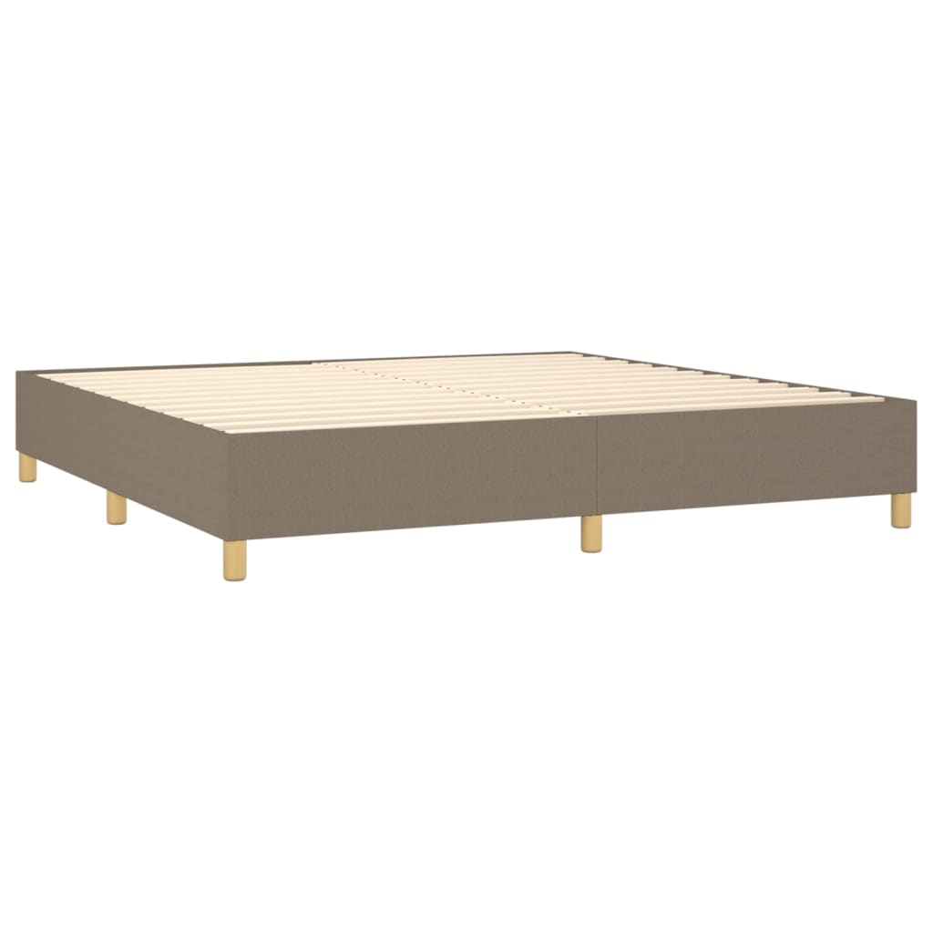 Vidaxl Rama Łóżka Bez Materaca, Taupe, 200X200 Cm, Obita Tkaniną