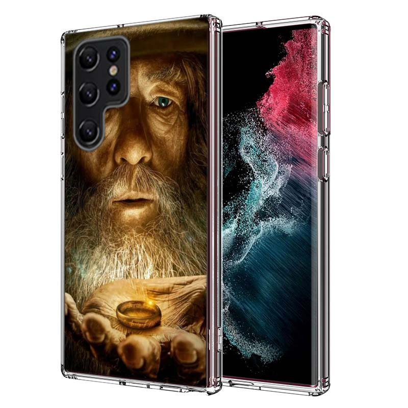 The L-Lord of the R-Rings Capa Phone Case For Samsung S26 Ultra S25 Edge Galaxy S23 S21 S20 S24 FE S22 S10 Plus Cover Clear TPU