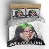 Billie Eilish Artistic Portrait Bedding Duvet Cover Set Duvet Cover Pillowcases  (1*Duvet Cover 2*Pillowcases, without duvet insert)