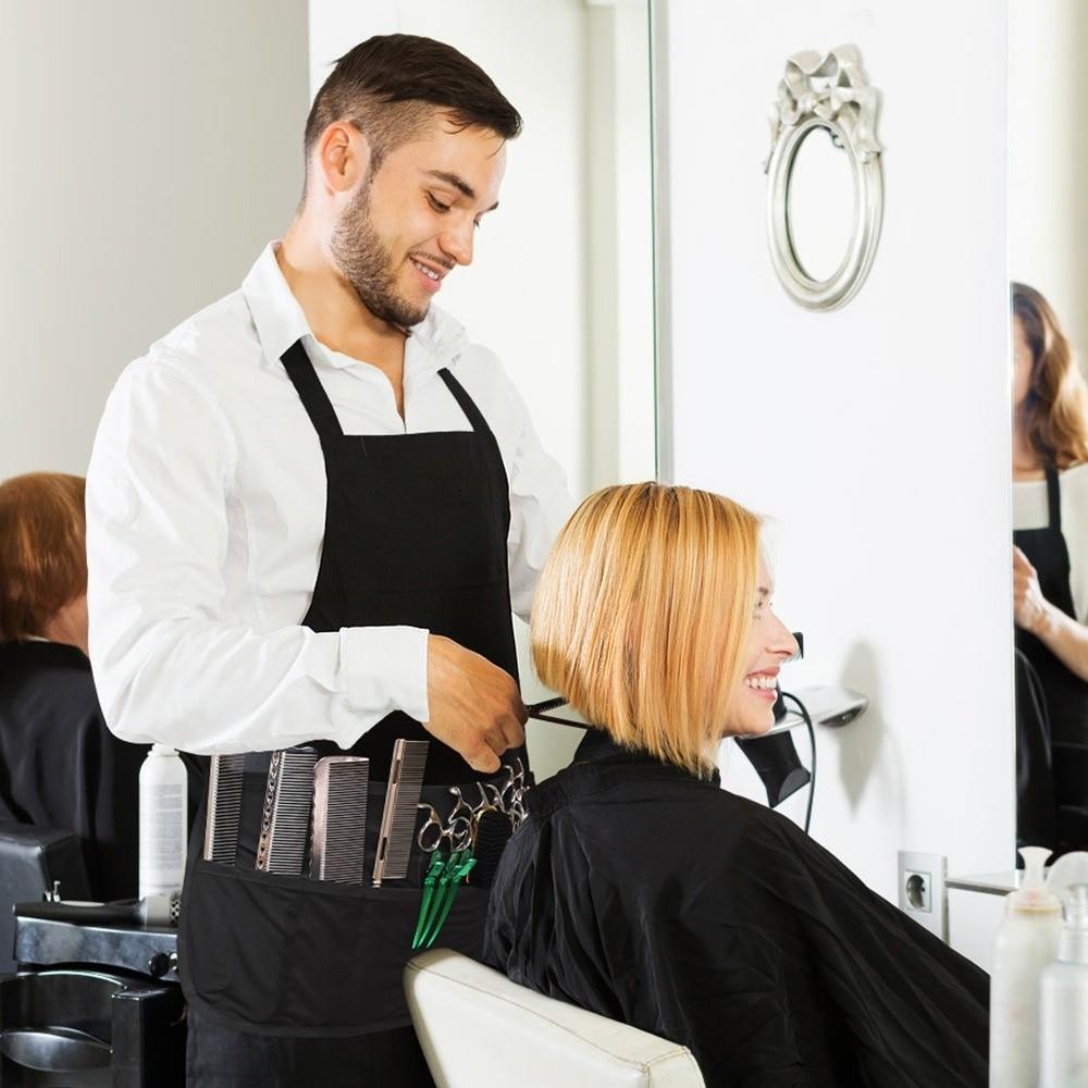 Artist Belt Strap 2 Arrays Apron Bag Waterproof Hair Stylist Half Apron for Women