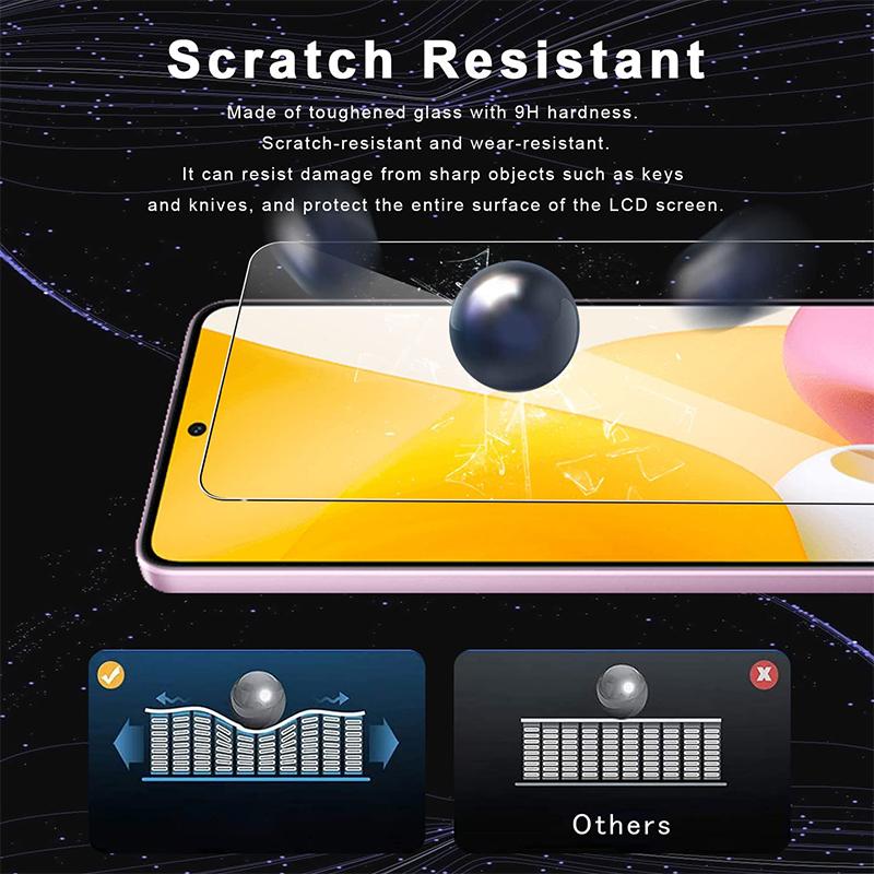3 шт. 3 шт. Защитная пленка для экрана XiaoMi Mi RedMi Note 10 11 iPhone 13 Pro Max Samsung Galaxy Huawei Honor Moto Realme OPPO VIVO POCO Закаленное стекло HD 9H