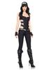 LEG AVENUE SWAT Policewoman Uniform Number 4-Piece Costume, (Item 83907) LEG-83907-Black-M