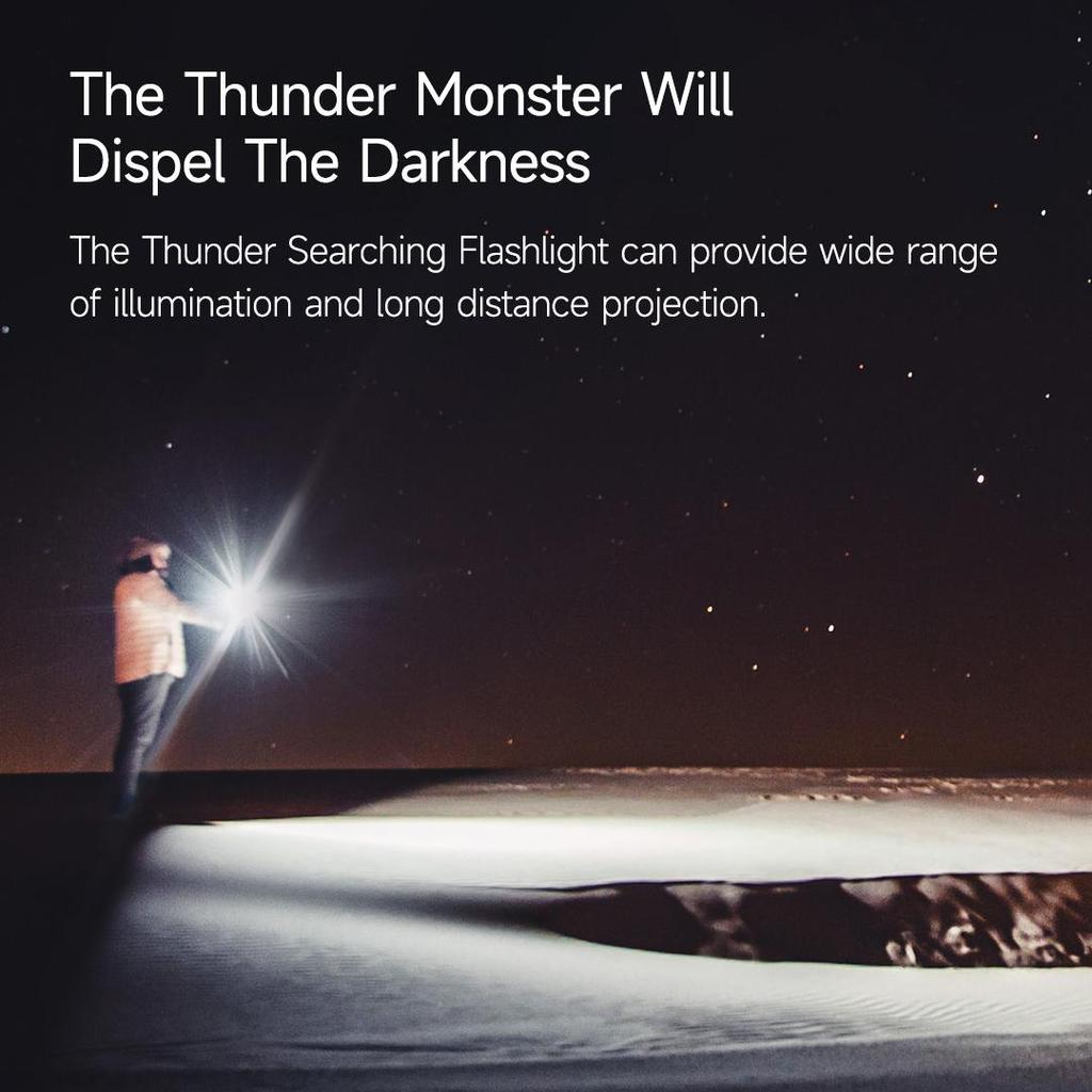 Nextool Фонарик 3600лм 450м Водонепроницаемый IPX7 10000мАч Перезаряжаемый через USB Поисковый фонарь Светодиодный аварийный свет Для кемпинга на открытом воздухе