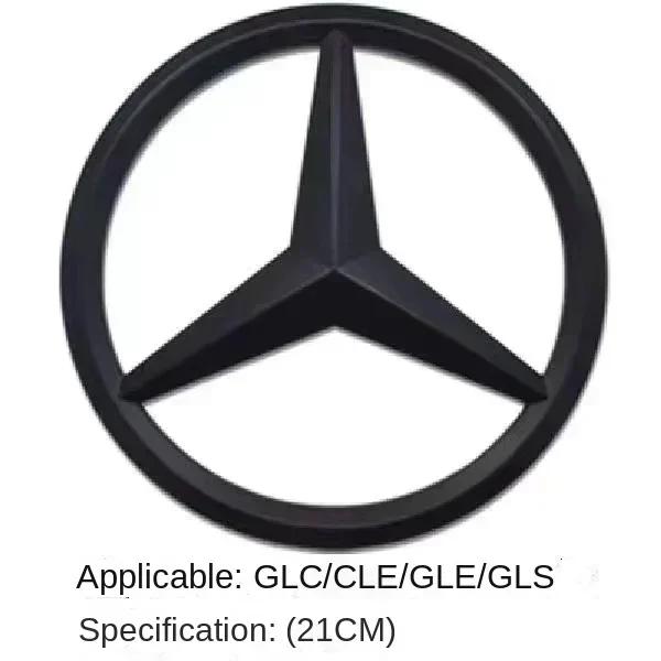 1Pcs ABS Car Front Grille Badge Decal Cover Emblem For Mercedes Benz W204 W205 W210 W211 W212 W213 C E Class GLA GLK ML GLC GLE PB8