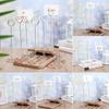 Heart Shape Wedding Supplies Paper Clamp Place Card Photos Clips Clamps Stand Table Numbers Holder