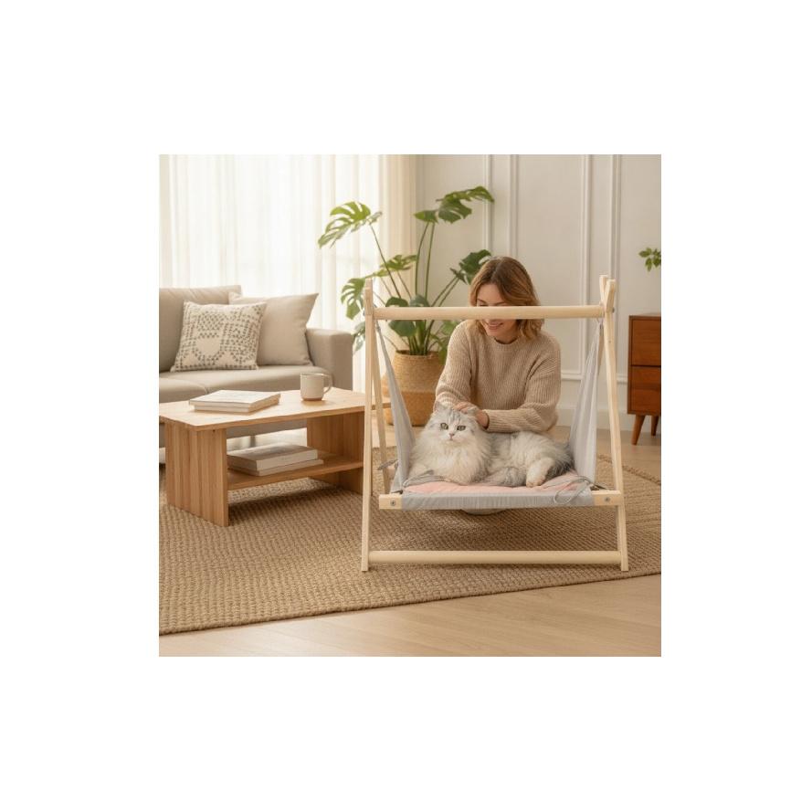 Cat Cat Bed with Stand Double-Sided Cat Cat Bed Furniture Cozy Cushiony for Cats, Living Room, Bedroom
