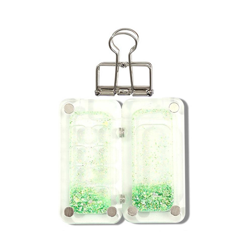 Acrylic Watercolor Paint Palette Magnetic Quicksand Travel Painting Tray Waterproof Mini Paint Pigment Box Outdoor
