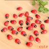 50шт миниатюрный DIY маленький садовый декор Coccinella Septempunctata изделия из смолы