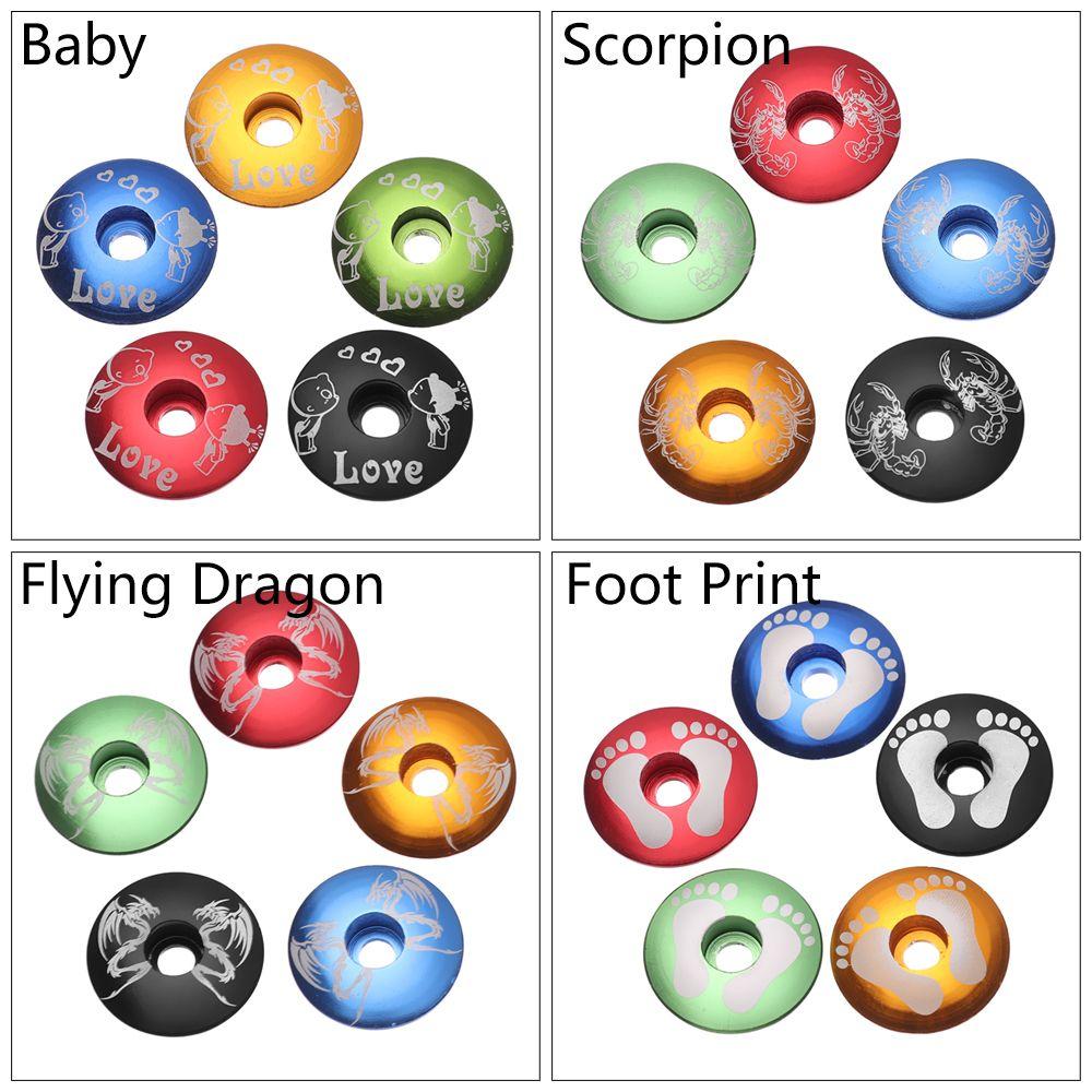 Alloy Fixed Gear Bike Front Lid Bicycle Headset Cover Bowl Covers Ultra-ligh Headsets Parts