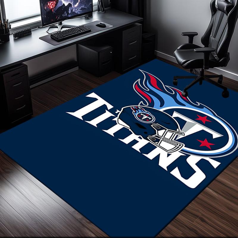 Tennessee Logo Art Rug Office Carpet Non-Slip Mat, Chair Rug Floor Covering for Gaming, Bedroom, Living Room , Home Decor Christmas Gift