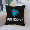 Игровой блогер MrBeast Наволочки Мультяшные Декоративные для Дивана Дома Двусторонние Короткий Плюш Милые Наволочки