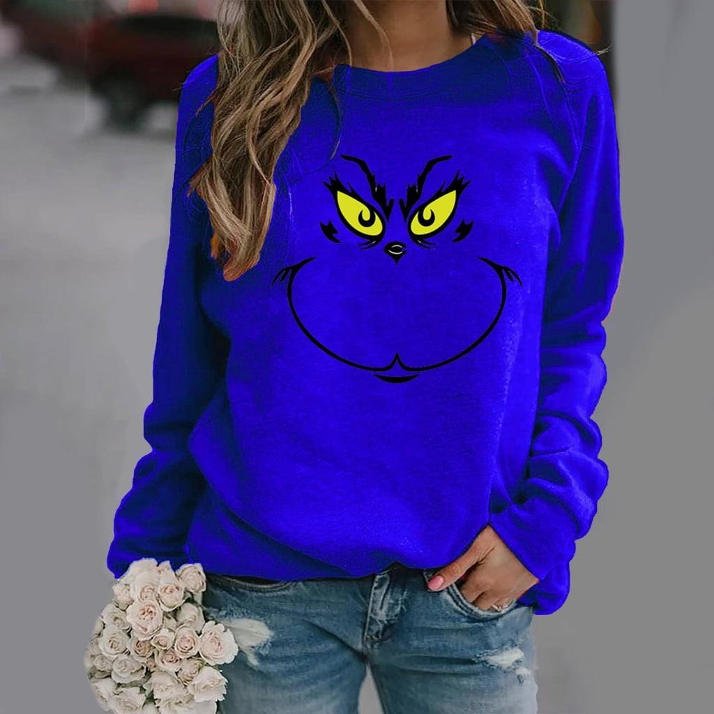 Ladies Autumn And Winter Basic Versatile Casual Loose Fashion Printed Long Sleeve Top