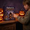 Stocking Stuffers for Kids Halloween Highland Cow Advent Calendar, 24 Days Surprise Countdown Calendar with Souvenirs Mini Acrylic Ornaments,