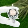 Sisters Day Deal Rose Quartz Stone 925 Sterling Silver Birthday Pendant Jewelry