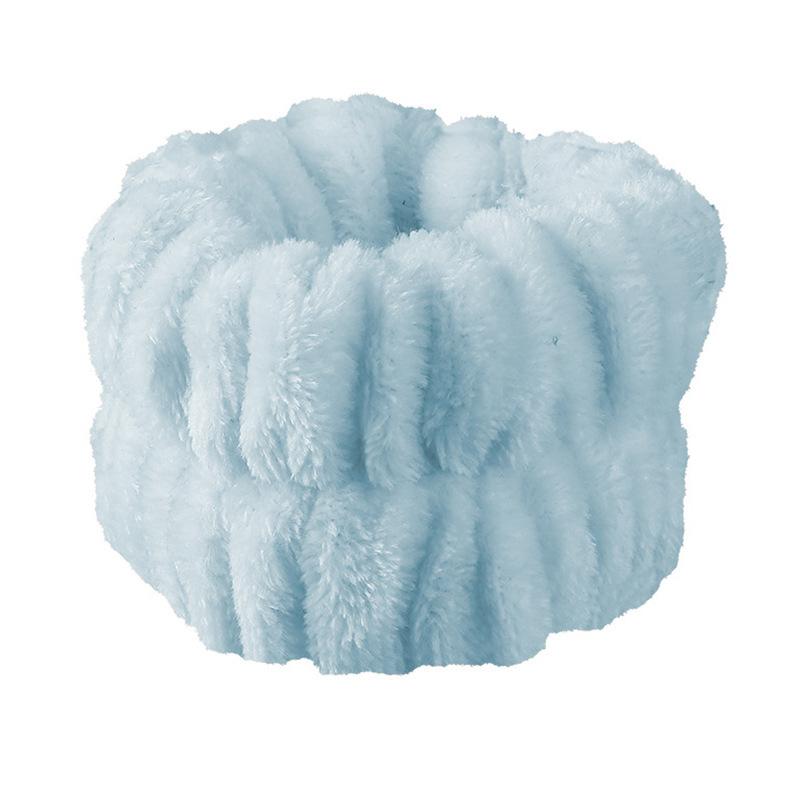 Headband Wrist Strap Set Women'S Face Washing Cuffs Wet Wrist Strap Absorbent Plush Quick Drying Headband