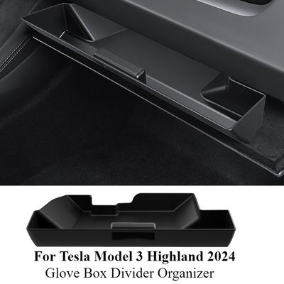 Для Tesla Model 3 Highland 2024 автомобильные аксессуары разделитель перчаточного ящика органайзер разделительные пластины держатель для хранения контейнер перчаточного ящика