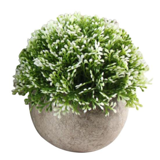 Искусственный цветок растение трава бумажная целлюлоза горшок бонсай орнамент садовый стол декор