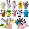 10pcs Finger Puppets Plush Cute Animal Finger Puppets Mini Plush Finger Puppets Toy for Boy Girl Party Favors Shows Gift Filling