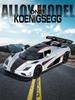 Синао 1:32 Модель спортивного автомобиля Koenigsegg - распашная дверь, звук и свет, инерционный механизм, игрушка из сплава