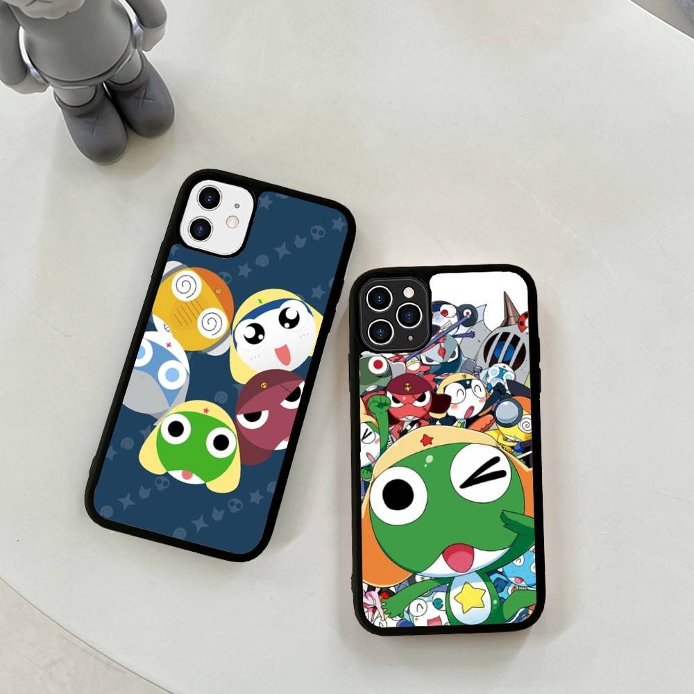 Кероро Лягушонок Крутой Гансо Сержант Чехол для Телефона из PC+TPU Для IPhone 17 16 15 14 PRO MAX 11 12 13 PLUS MINI