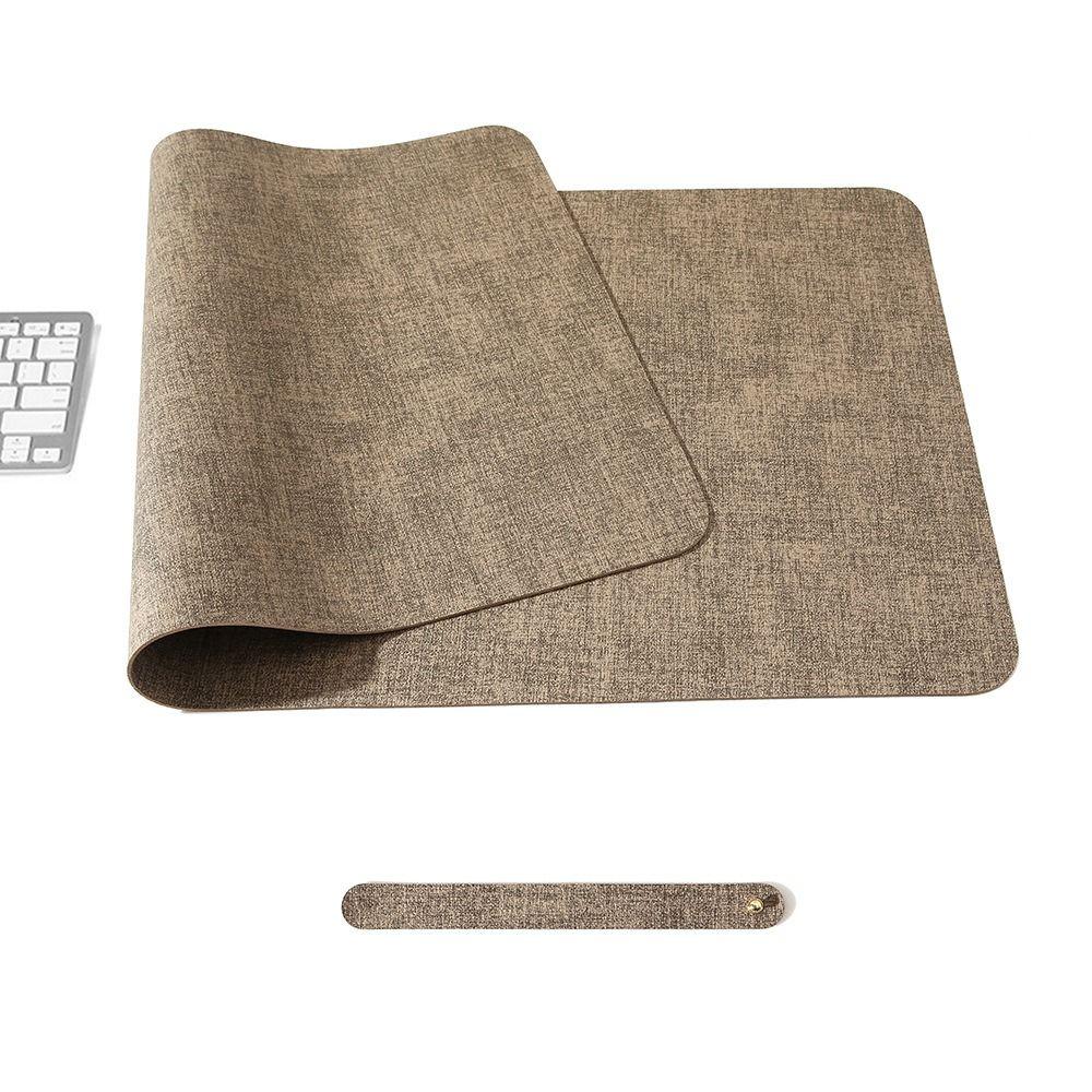 Extra Large Mouse Mat Leather Keyboard Mice Mat Durable Table Mat  Home Office