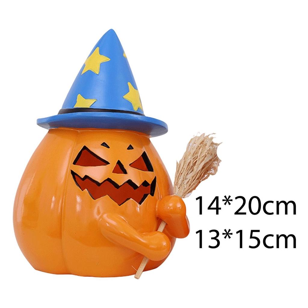 Halloween Decoration Pumpkin Light Bedside Lamp Prop Party Gift Indoor Outdoor Lighted Pumpkin for Home Nursery Porch Kitchen