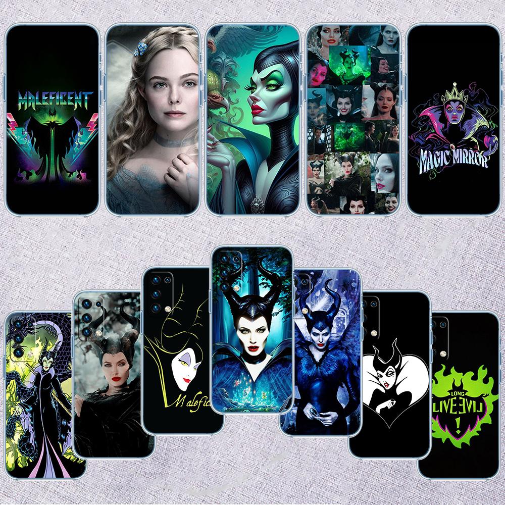 Maleficent Transparent Phone Case for Samsung Galaxy A04 A04S A14 A23 A34 A54 M23 M33 M52 M53
