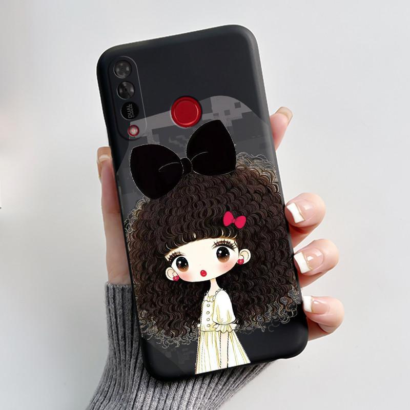 Чехол для телефона Itel S15/S15 Pro Конфетный цвет Желейный Мягкий Ударопрочный Черная Крышка Модный Стиль Расписной Узор Корпус