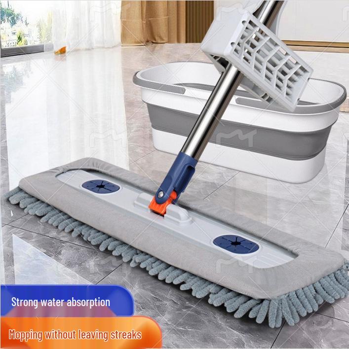 Шенилл XL Моп без рук для деревянных полов – Легкая уборка одним движением
