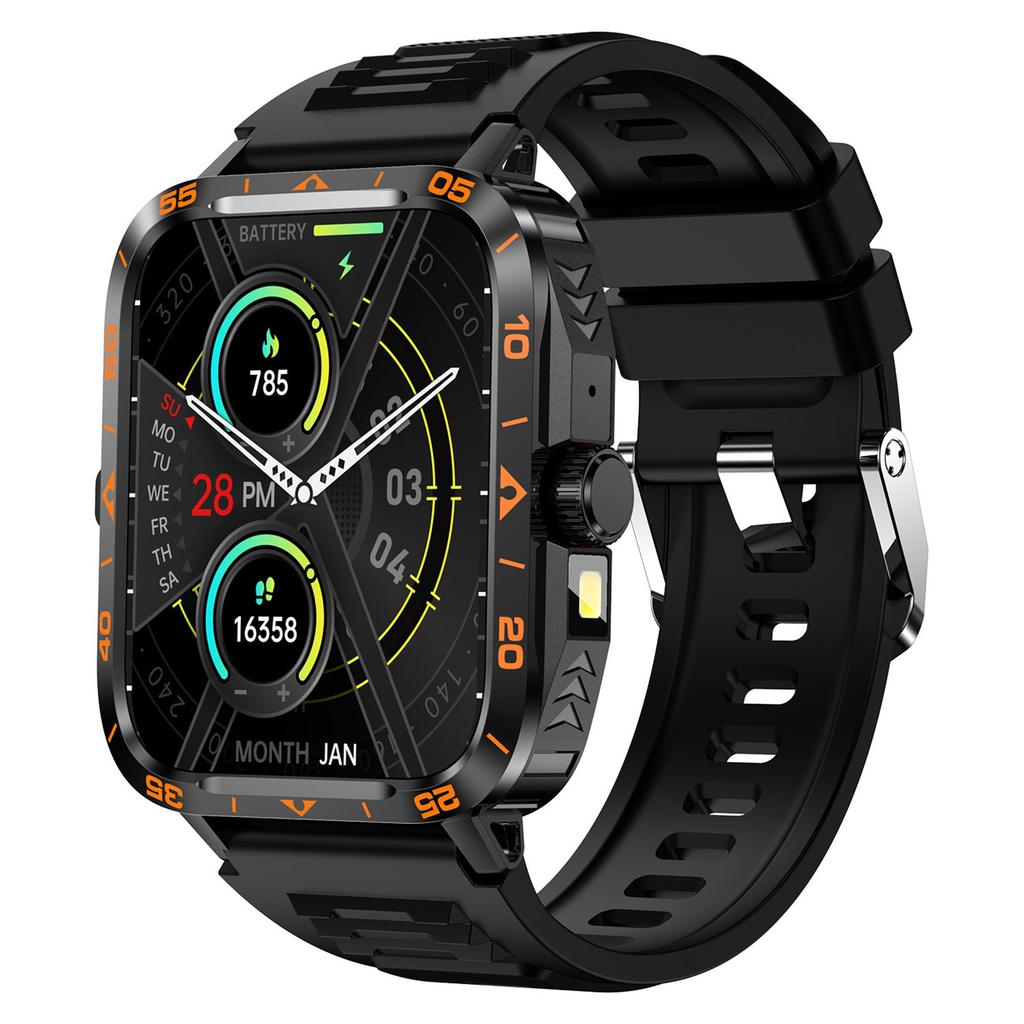 ZW59 Bluetooth-совместимые умные часы для звонков, мониторинга артериального давления, сна, здоровья, спортивные часы с фонариком