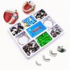 80pcs New Dental Sectional Contoured Metal Matrices Matrix Set Matrix Bands  Rubber Wedges  with Add-on Wedges Dentist Materials