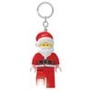 IQ Iconic Santa Claus Keychain with LED Keychain Light, Building Blocks, Toy Doll, Articulated Minifigure