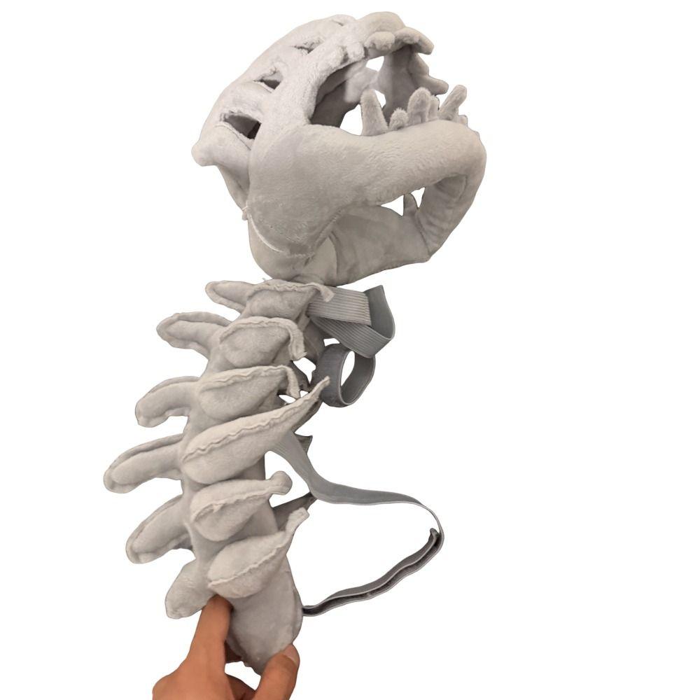 3D Dinosaur Skeleton Pet Costume 45CM Cat Cosplay Headwear Dinosaur Skull Headgear Pet Party