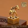 Vintage Brass Chinese Zodiac Seal Ornament Decorations Figurines Miniatures Home Decor Accessories Craft Souvenirs And Gifts