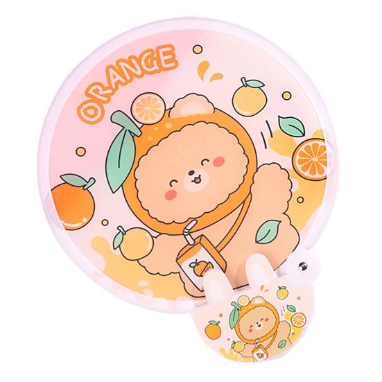 Красивый круглый подарок Colorfast Милый летний складной веер Дорожные принадлежности Ручной веер