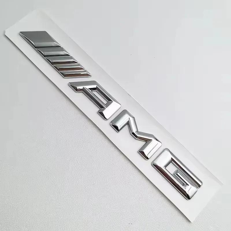 3D ABS Black Logo AMG Emblem Letters Car Trunk Badge For Mercedes Benz W204 W205 W176 W177 W212 W213 AMG Sticker Accessories1 AJM4