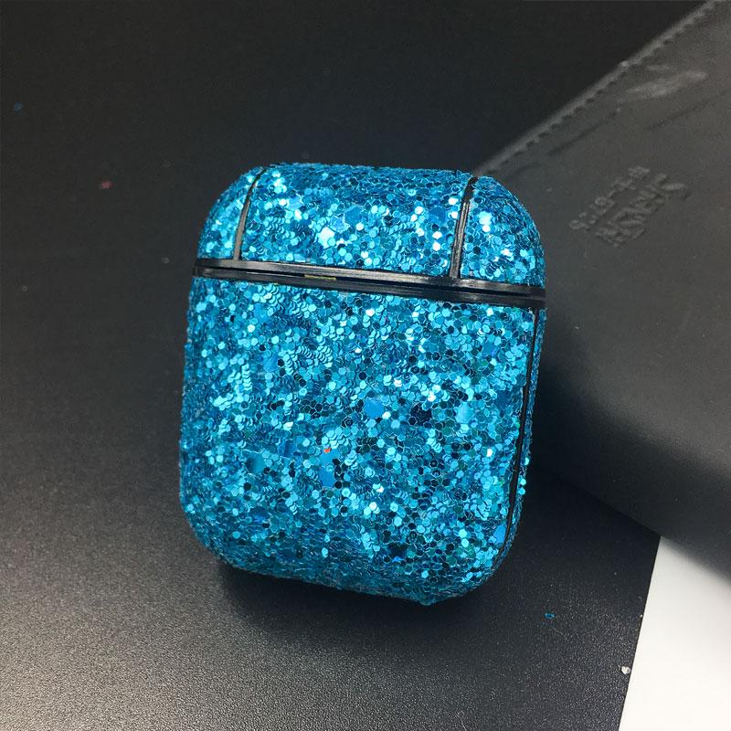 Bling Bling Гарнитура ПК Защитный чехол для Airpods 1 2 Bluetooth Наушники Защитный чехол для ПК Airpods