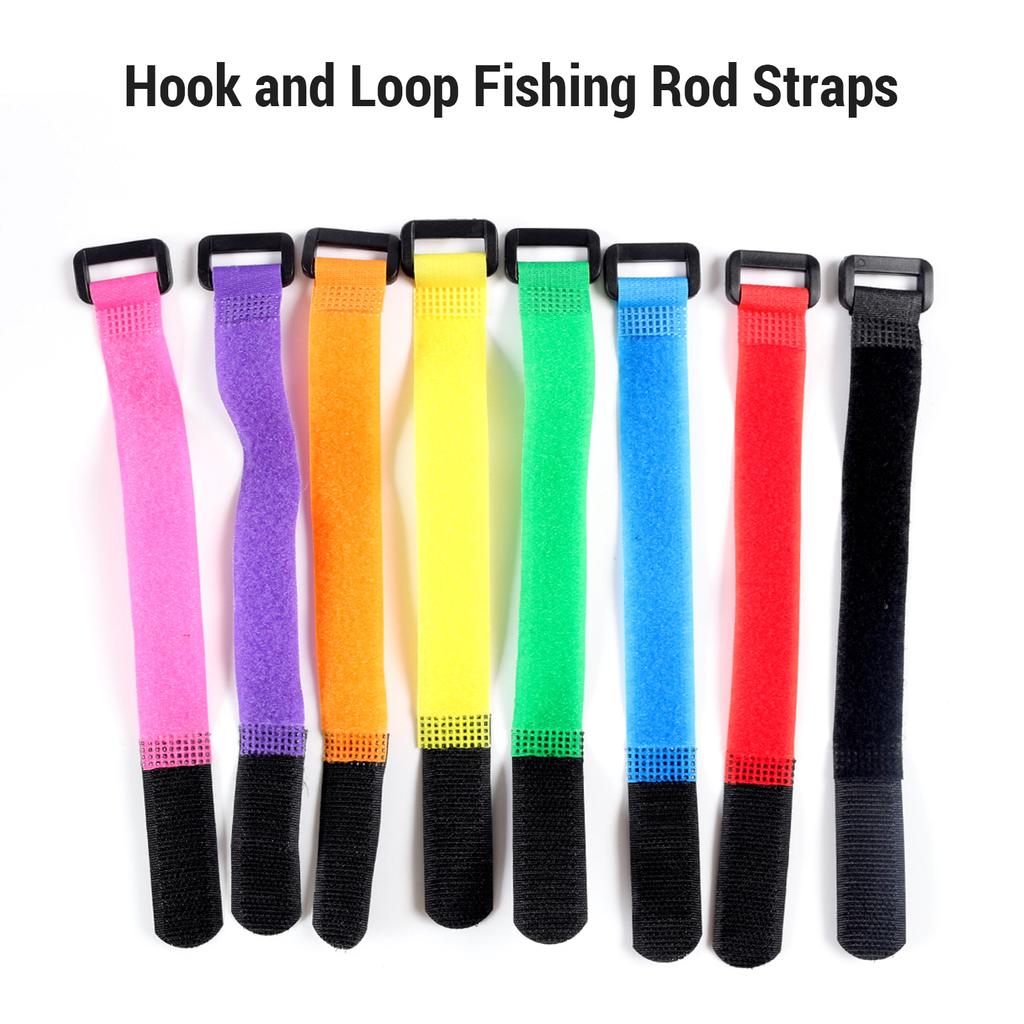 16 шт. держатели для удочек крепежный кабель регулируемые ремни для удочек с крючками и петлями