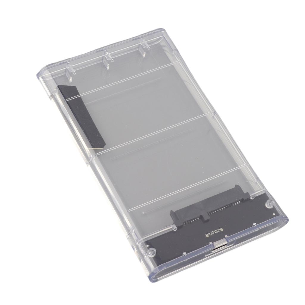 Mobile Hard Disk Box Type-C 2.5in Serial Port Transparent SSD HDD Mechanical Enclosure (Not Inclube
