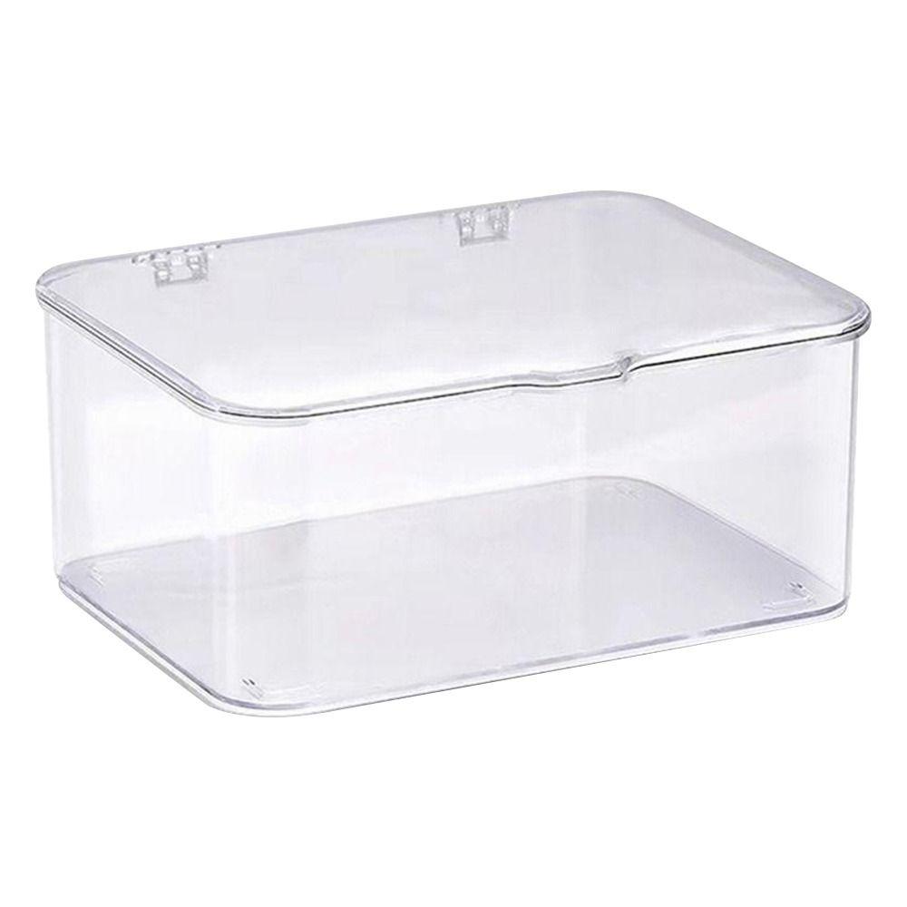 1 шт., прозрачная коробка для хранения масок, универсальный футляр для хранения лекарств, таблетки, украшения, серьги, косметика