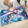 1Pc Elsa'S Magical Journey Carpet Rug Customizable Soft Washable Antislip Home Living Room Sofa Mats Personalized Rug 091763